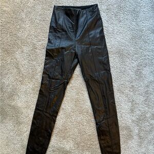 Lysse Black Faux Leather Leggings